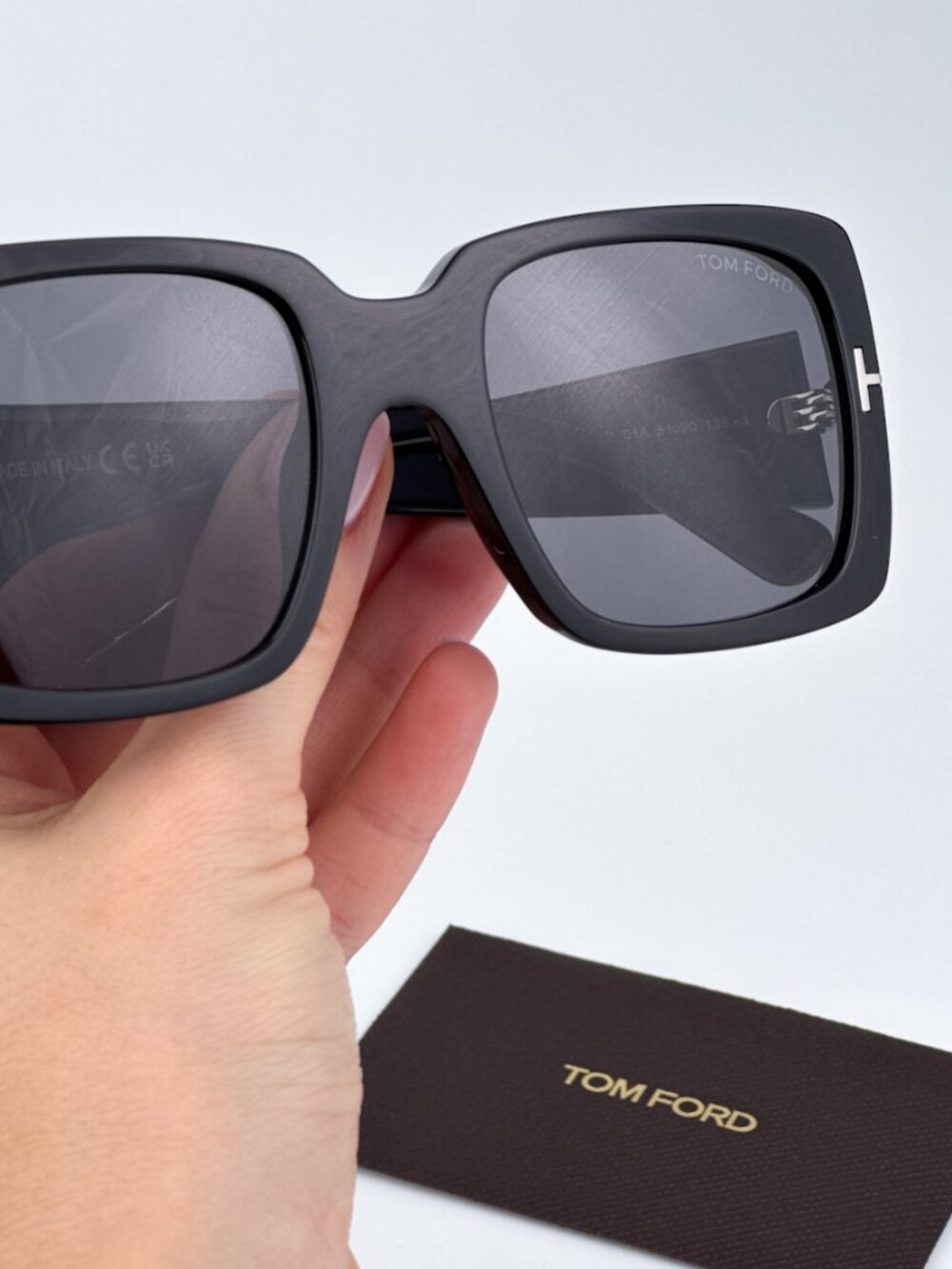 TOM FORD FT1035-N 01A SHINY BLACK SQUARE WOMEN SUNGLASSES